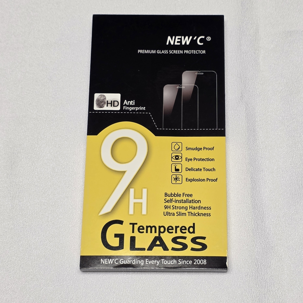 Tempered Glass Screen Protector - Black and Yellow